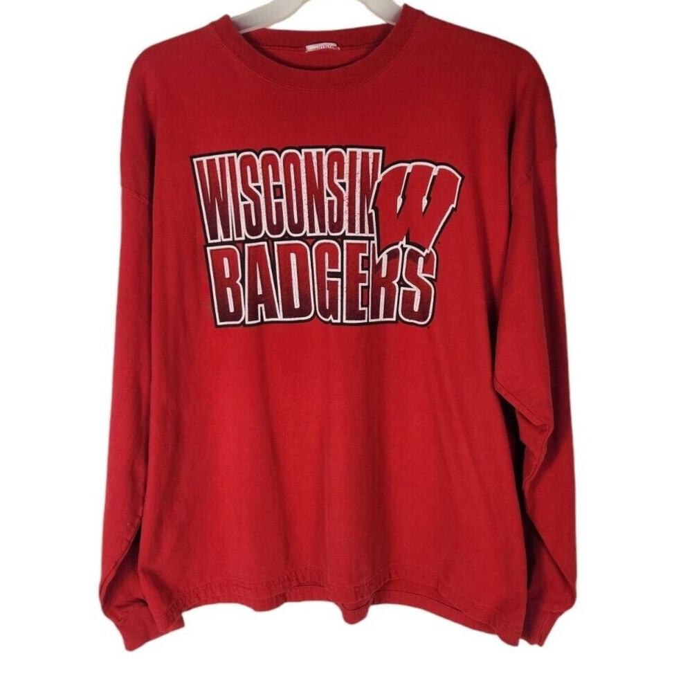 Great Condition Vintage Y2K Starter Wisconsin Badgers long sleeve men's 2X
